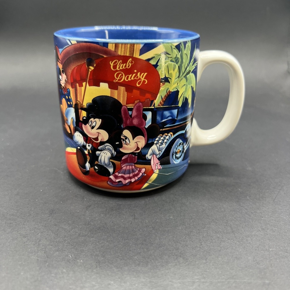 VINTAGE DISNEY MGM MOVIE STUDIOS MICKEY MINNIE GOOFY CERAMIC MUG CARTOON